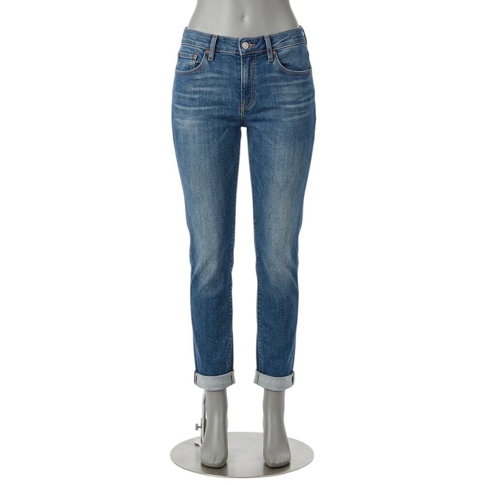 Levi’s 30x32 Medium Wash Blue Cuffed Straight Leg Denim Jeans Classic Casual
